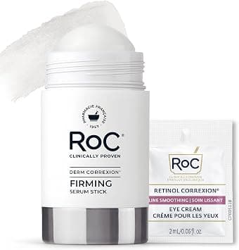 RoC Derm Correxion Advanced Retinol Firming Serum Stick with Antioxidants to Visibly Tighten and Firm Wrinkles and Laugh Lines, 1.0 oz with Retinol Eye Cream Packette on Amazon.ae - Price Tracker