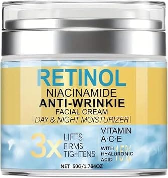 Retinol Collagen Face Cream, Multiole Efficacy Nourish Skin Moisturizing Tighten Creamwith Retinol Hyaluronic Acid Niacinamide VitaminA,C & E for All Skin Types Day & Night Cream for Wrinkles on Amazon.ae - Price Tracker