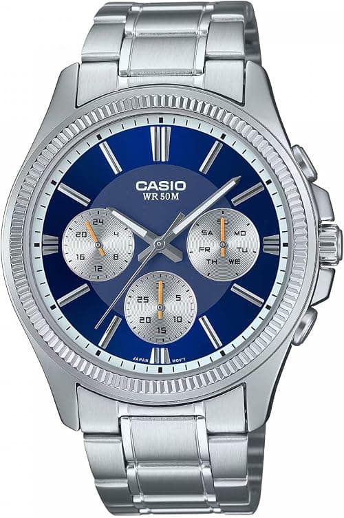 Casio MTP-1375PD-2A1VEF Men's Multi-Function Steel Watch Dark Blue on Amazon.sa - Price Tracker