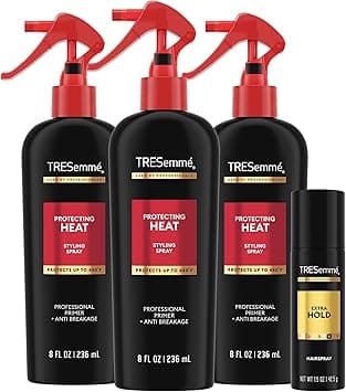 TRESemmé Heat Protection Spray for Hair, 3-Pack – Vitamin-Enriched Anti-Frizz Hair Products, 8 Oz Ea on Amazon.ae - Price Tracker