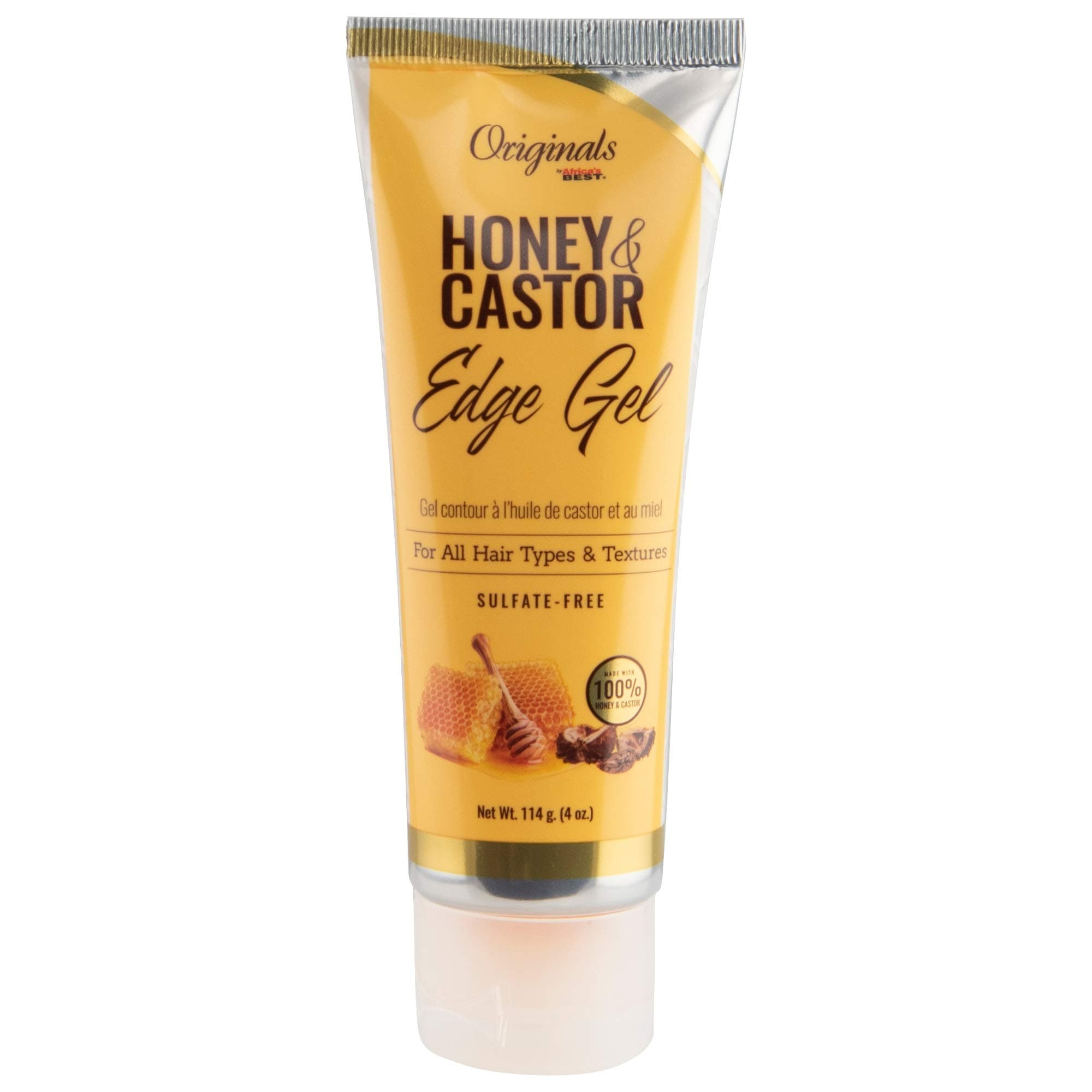 Africa's Best Originals Honey and Castor Edge Hair Gel, for All Hair Types and Textures, 4 Ounce on Amazon.ae - Price Tracker