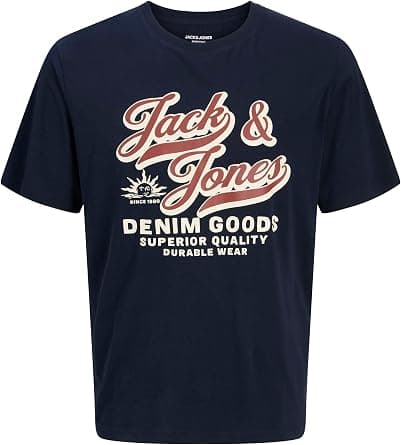 JACK & JONES mens JJELOGO TEE SS ONECK 2 COL AW25 NOOS PLS T-Shirt on Amazon - Best Deal Finder