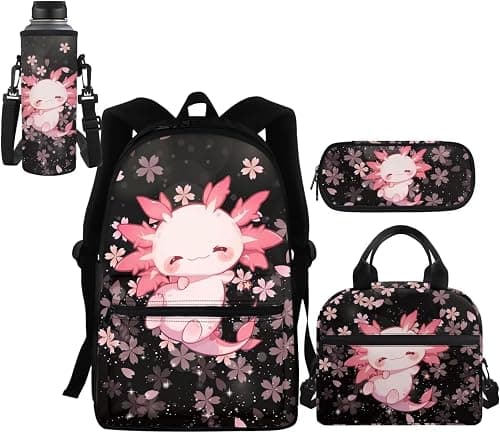 4 IN 1 Kids School Bag Set with Lunch Bag Pencil Case Water Bottle Sleeve on Amazon.ae - Price Tracker