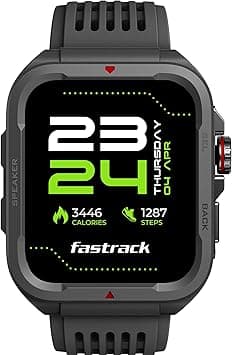 Fastrack Active Rugged Smartwatch with 1.83" UltraVU HD Display|SingleSync BT Calling|Functional Crown|100+ Sports Modes|AI Coach|Auto Multisport Recognition|AI Voice Assistant|24x7 Health Suite|IP68 on Amazon.ae - Price Tracker
