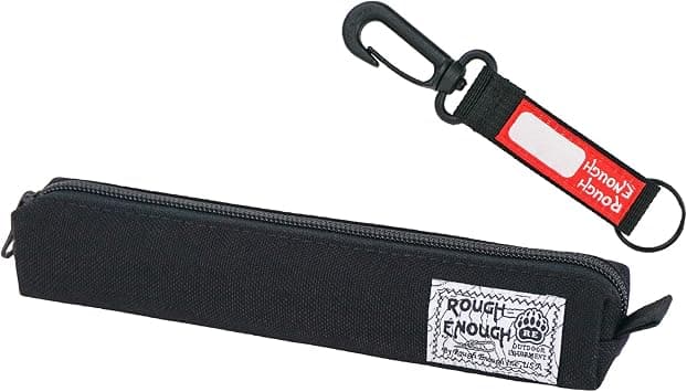 RE ROUGH ENOUGH Small Pencil Case Pouch for Kids Boys Girls Adults with Aesthetic Slim Thin design School Stationary Art Supplies for College Students Teacher Office | 1000D Cordura, YKK Zipper, 8x1.5x1.5", Holds 20+ Pens, with Keychain,Lightweight, Water-Resistant, for Stationery Storage on Amazon.ae - Price Tracker