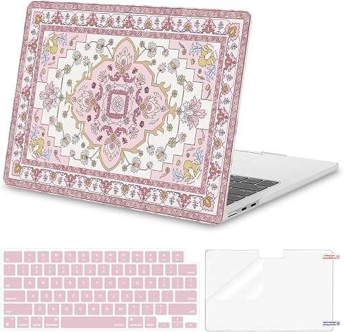 MOSISO Compatible with MacBook Air 13 inch Case 2026-2022, Pink على Amazon.ae - متتبع الأسعار