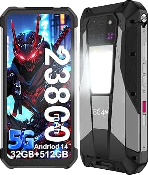 8849 Tank 3 Pro Rugged Smartphone Unlocked, Android 14 Waterproof Rugged Cell Phone with Projector, 6.79" 23800mAh 5G Mobile Phones 32GB RAM 512GB ROM, Dual SIM/Camping Light/2TB Expand/OTG/GPS on Amazon.ae - Price Tracker