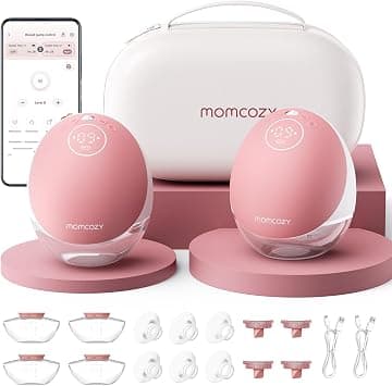 Momcozy Wearable Breast Pump Set M9 (BP223), 2PCS Red - Hospital Grade Medical App-Controlled Hands-Free Electric Breast Pump على Amazon.ae - متتبع الأسعار