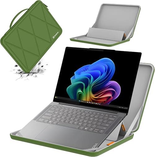 Smatree MS60T Hard EVA Protective Sleeve Case with Stand Compatible for 14 inch Lenovo Yoga 7i 2-in-1 Gen 10/9/8, for ThinkPad P14s Gen 3, for 14.5 inch Lenovo Yoga Pro 7 Laptop Notebook Bag, Green on Amazon.ae - Price Tracker
