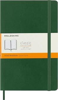Moleskine - Classic Ruled Paper Notebook - Soft Cover and Elastic Closure Journal - Color Myrtle Green - Size Large 13 x 21 A5- 192 Pages on Amazon.ae - Price Tracker