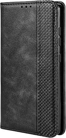 Case Compatible with Motorola Moto G77 5G, Wallet Case, Protective Leather Folio Case Cover for Motorola Moto G77 5G – Black على Amazon.ae - متتبع الأسعار