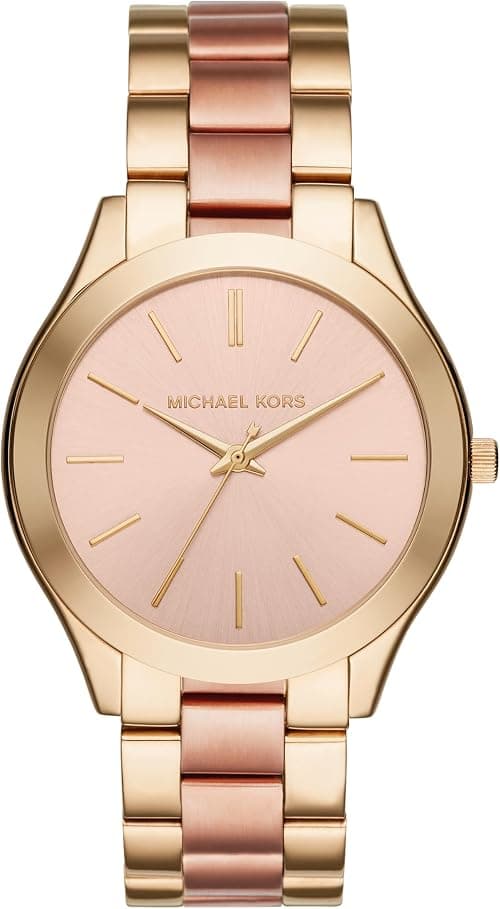 Michael Kors Women's Watch MINI SLIM RUNWAY, 33mm case size, Three Hand movement, Stainless Steel strap on Amazon.ae - Price Tracker