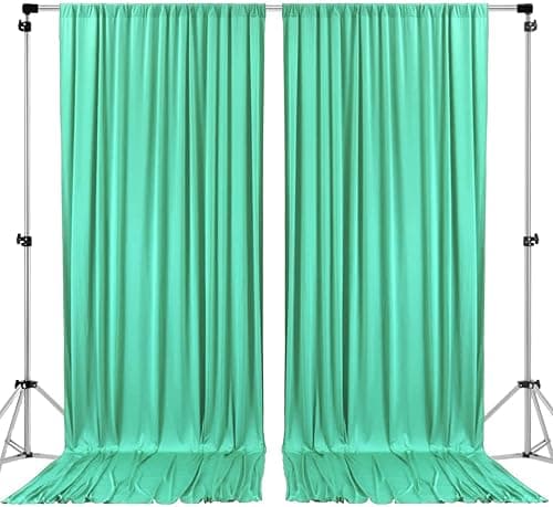 AK TRADING CO. 10 feet x 10 feet Tiffany IFR Polyester Backdrop Drapes Curtains Panels with Rod Pockets - Wedding Ceremony Party Home Window Decorations on Amazon.ae - Price Tracker