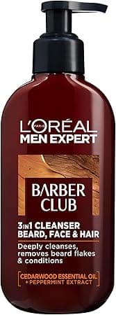 L'Oreal Men Expert Barber Club 3-In-1 Beard, Hair & Face Wash, 200 Ml on Amazon.ae - Price Tracker