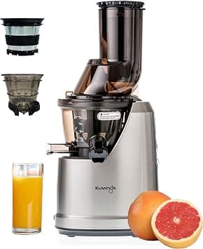 Kuvings B1700 Dark Silver Professional Cold Press Whole Slow Juicer with Smoothie & Sorbet Attachments Patented JMCS Technology for 10% More Juice, Best Fruit & Vegetable Juicer, 240W Strong Motor on Amazon.ae - Price Tracker