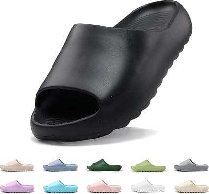 Cloud Slides for Kids,Pillow Slippers Open Toe Comfy Soft Garden Shoes for Girls Boys,Kids EVA Non-Slip Beach Shoes Bathroom Lightweight Sandals Cushioned Thick Sole Sandals on Amazon.ae - Price Tracker