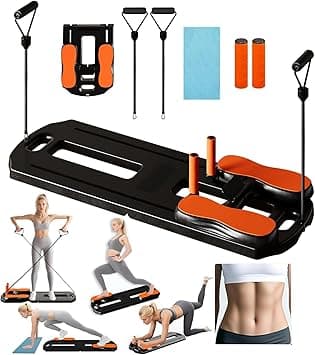 Multi-Purpose Foldable Pilates Reformer Board,Abdominal Board,Pilates Reformer Set,High Strength Pilates Equipment Portable Fitness Board For Home Women Men - Purple on Amazon.ae - Price Tracker