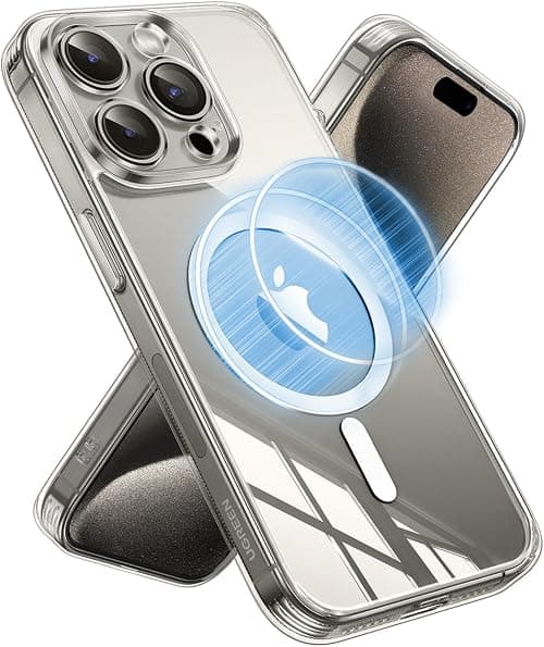 UGREEN iPhone 15 Pro Case MagSafe (MagU), Revolutionary iCrystal Tech Clear Cover, MIL-Grade Protection, Anti-Scratch, Camera Protective, Magnetic Transparent Slim iPhone 15 Pro 6.1 inch Accessories on Amazon.sa - Price Tracker