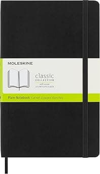 Moleskine S07209 3 x 21 cm Classic Plain Paper Notebook Soft Cover and Elastic Closure Journal - Black on Amazon.ae - Price Tracker