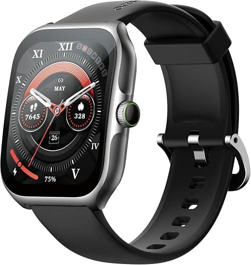 Oraimo Smart Watch for Men,2.01" Vivid AMOLED Screen Smartwatchs with Bluetooth Calling,IP68 Waterproof Fitness Tracker Watch,Heart Rate SpO2 Monitor,100+ Sport Modes Sports Watch for Women | Features 2.01" AMOLED curved screen, Bluetooth calling, 100+ sports modes, and included antibacterial eartips. on Amazon.sa - Price Tracker