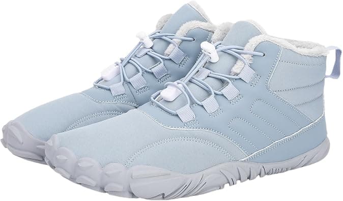 Mmoneyake Winter Snow Shoes for Women Men Warm Fur Lined Waterproof Snow Sneakers Wide Toe Box Zero Drop Ankle Booties Non-Slip Barefoot Outdoor Shoes Fashion Short Boots on Amazon.ae - Price Tracker