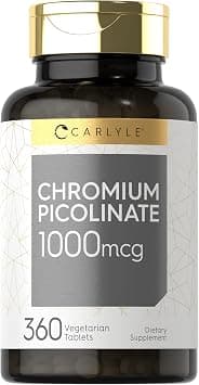 Carlyle Chromium Picolinate Supplement | 1000mcg | 360 Tablets على Amazon.ae - متتبع الأسعار