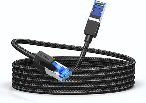 UGREEN Cat 8 Ethernet Cable 10M 40Gbps Braided Double Shielded RJ45 Wire | 40Gbps Pure Corn Braided Interent Cable,For office/home/gaming,Compatible with Gaming Switch,PS3,PS4,PS5,PC,Router,TV,Xbox on Amazon.ae - Price Tracker