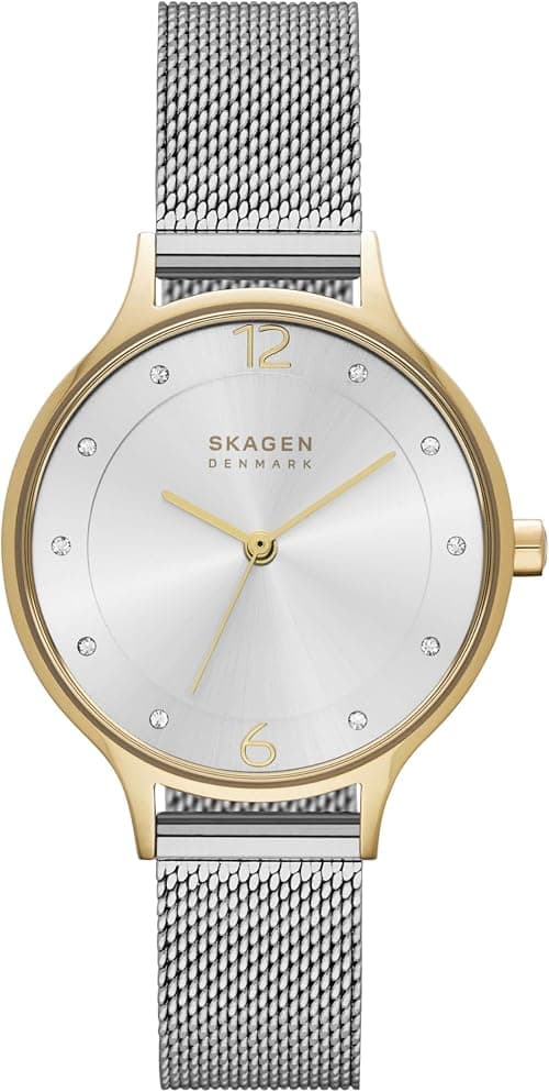 Skagen Women's Quartz Stainless Steel And Silver-Tone Casual Watch, Color:Silver (Model: Skw2340) on Amazon.ae - Price Tracker
