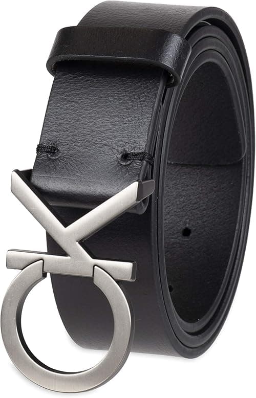 Calvin Klein Men's Casual CK Monogram Cut Out Buckle Belt on Amazon.ae - Price Tracker