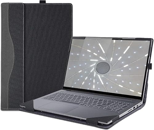 Gruattreay Cover Case Compatible with HP OmniBook X Flip Laptop 16 inch 16-ar /16-as Series Sleeve,PU Leather Protective Shell Detachable Notebook PC Bag (Black Gray) on Amazon.ae - Price Tracker