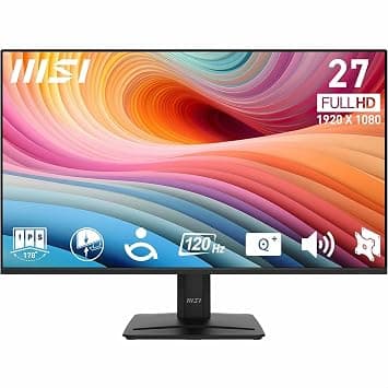 MSI PRO MP275 E2 27 Inch Full HD Desktop Monitor - 1920 x 1080 IPS Panel, Borderless, 120 Hz, Eye-Friendly, Built-in Speakers, Tilt-Adjustable - HDMI 2.0, DP (1.2a), D-Sub (VGA) على Amazon.ae - متتبع الأسعار