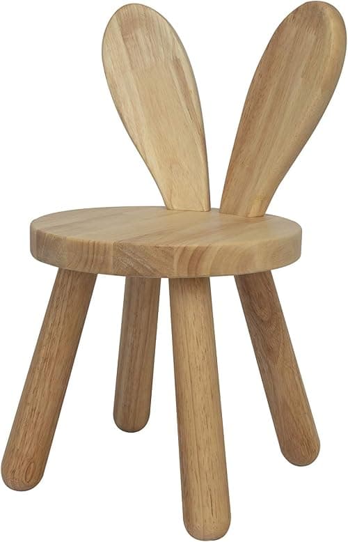 Wooden Toddler Chair, Naturally Finished Solid Hardwood,Kids Stool Chair, Handmade, for Playroom, Nursery, Preschool, Bedroom, Kindergarten Eating, Reading, Playing, Boys Girls Age 2+ (1, Bunny Ear) on Amazon.ae - Price Tracker