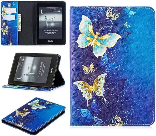 SATURCASE Case for Amazon Kindle Paperwhite 4 2018, Beautiful PU Leather Flip Wallet Stand Card Slots Protective Cover with Auto Wake/Sleep for Amazon Kindle Paperwhite 4 2018 (BO-10) on Amazon.ae - Price Tracker