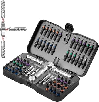 VMAN Ratchet Screwdriver Set, magnetic Screwdriver sets, S2 Steel Bits, DIY Combination Flexible Shaft, Suitable for Furniture Assembly, Precision Electrical Appliance Repair, Bicycle Tools on Amazon.ae - Price Tracker