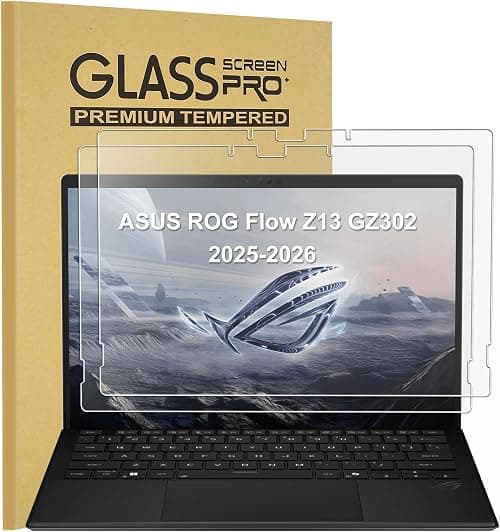 KEANBOLL 2 PacK Tempered Glass Screen Protector Designed for 2026-2025 ASUS ROG Flow Z13 GZ302 13.4-Inch Gaming Laptop, Anti-Scratch, HD Clear, Bubble-Free on Amazon - Best Deal Finder