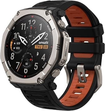 Amazfit T-Rex Ultra 2 Dual-Band GPS Outdoor Smart Watch, 51mm Ti Body, 1.5" Sapphire AMOLED Display, Flashlight, 30 Days of Battery, Offline Maps, 10 ATM, 180+ Sports Mode for Android & iPhone, Black on Amazon.sa - Price Tracker