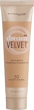 Maybelline New York Dream Velvet Soft-Matte Hydrating Foundation, Creamy Natural, 1 fl. oz. on Amazon.ae - Price Tracker