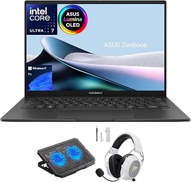 ASUS - Zenbook 14" FHD+ OLED Touch Screen Laptop - Intel Core Ultra 7 255H (Up to 5.1Ghz) - 16GB DDR5 RAM - 512GB SSD - Jasper Gray - Windows 11 Home(Upgraded) على Amazon.ae - متتبع الأسعار