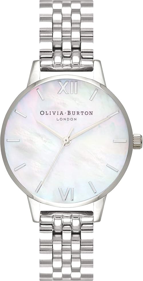 Olivia Burton MOTHER OF PEARL BRACELET Women's Watch, Analog on Amazon.ae - Price Tracker