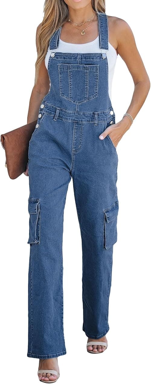luvamia Cargo Jean Overalls for Women Wide Leg Bib Utility Stretchy Denim Jumpsuit Overall Loose 90s Trendy on Amazon.ae - Price Tracker