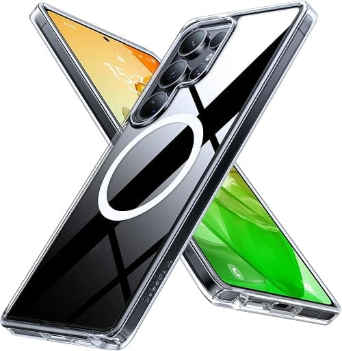 TORRAS Magnetic Shockproof for Samsung Galaxy S25 Ultra Case, 18N Mighty Magnetic, 12FT Military Grade Drop Tested, Compatible with MagSafe, Protective Slim Case for Samsung S25 Ultra Case, Clear on Amazon.ae - Price Tracker