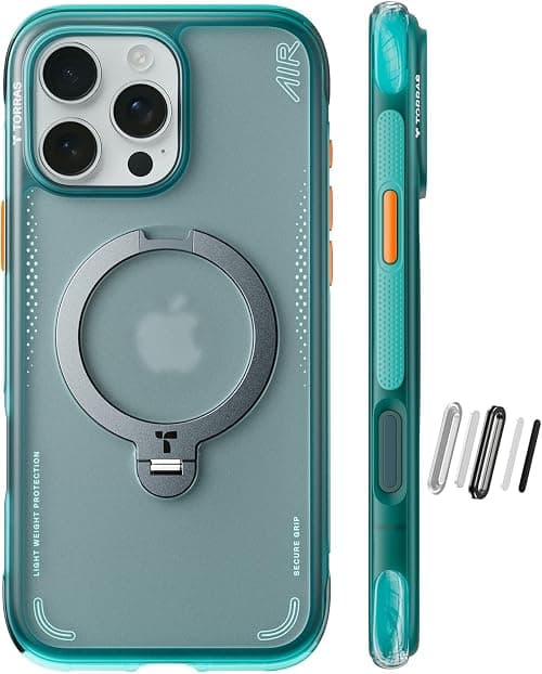 TORRAS Ostand Q3 Air for iPhone 16 Pro Case with Stand, Shockproof على Amazon.ae - متتبع الأسعار