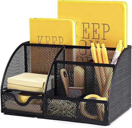 Mesh Office Desk Storage Organizer - Small -Black on Amazon.ae - Price Tracker