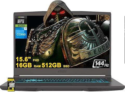 MSI Thin 15 Gaming Laptop 15.6" FHD IPS 144Hz Intel 8-core i5-13420H (>i7-11800H) 16GB RAM 512GB SSD GeForce RTX 4050 USB-C Backlit Win11 w/ICP Hub on Amazon.ae - Price Tracker