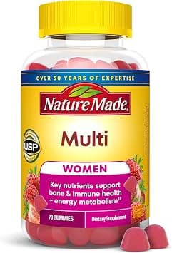 Nature Made Multivitamin for Her, Women's Multivitamin for Daily Nutritional Support, 70 Gummies, 35 Day Supply on Amazon.ae - Price Tracker