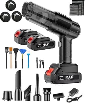 Cordless Handheld Vacuum Cleaner High Power 35000Pa Suction & Blower 120W Dual Batteries, 230ml Dust Cup, 20 Brush Cleaning Kit, Portable Rechargeable Car Vacuum for Home Pet Hair Keyboard Crumbs on Amazon - Best Deal Finder