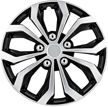 Pilot Automotive WH553-14S-BS Black/Silver 14 Inch 14" Spyder Performance Wheel Cover | Pack of 4 | Fits Toyota Volkswagen VW Chevy Chevrolet Honda Mazda Dodge Ford and Others على Amazon.ae - متتبع الأسعار