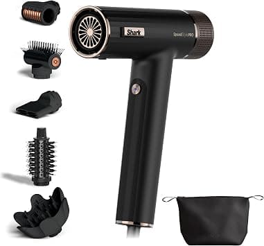 Shark SpeedStyle Pro Hair Dryer, High Performance High Speed Hair Dryer for All Hair Types with Scalp Protection Technology, 5 Accessories, Lightweight, Ionic - Amazon.sa Price Tracker