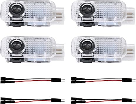 4pcs LED Car Door Puddle Panel Light Logo Projection on Amazon.ae - Price Tracker