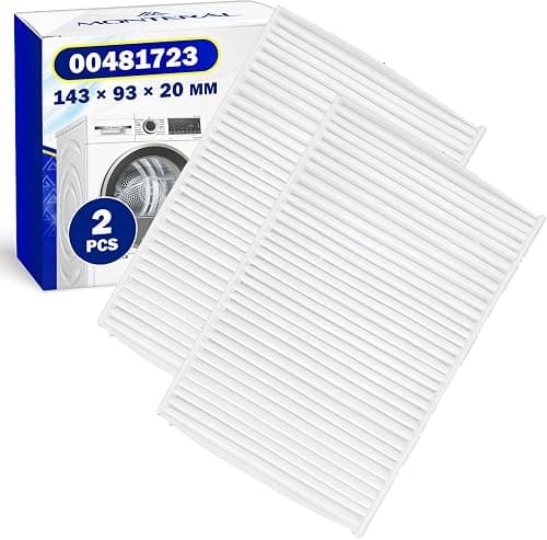 2 Pieces Clothes Dryer Filters with Original Code 000481723 481723 Pollen Filter for Bosch for Siemens - MONTERAL on Amazon.ae - Price Tracker